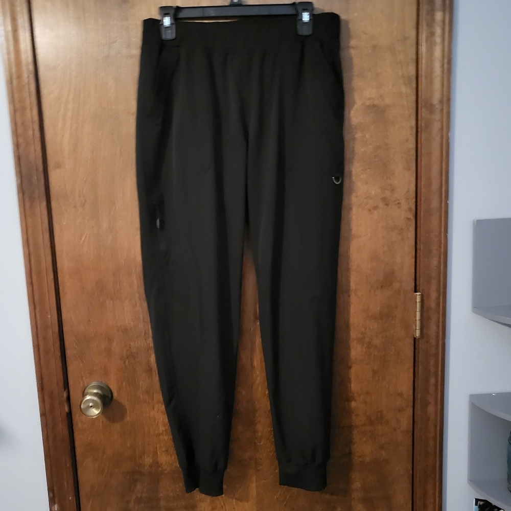 Black scrub jogger pants. Ava Therese. Large. Like new